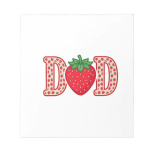Dad Strawberry Lettering Vector Shirt Design_1 Notepad