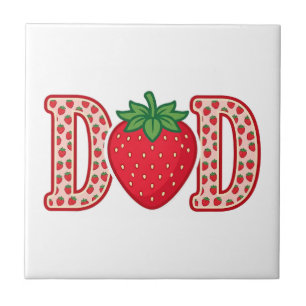 Dad Strawberry Lettering Vector Shirt Design_1 Tile