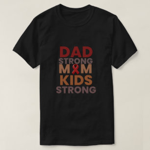  Dad Strong Cancer Awareness Shirt – Minimalist Su