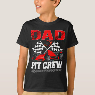 Dad T Crew Racing Family Race Car Birthday Boy  T-Shirt
