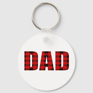 Dad Tartan Pattern-Christmas Gift Keychain