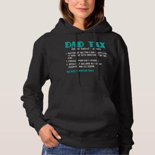 Dad Tax Funny Dad Tax Definition Fathers Day Hoodie