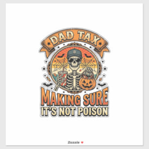 Dad Tax Funny Halloween Skeleton Candy_1