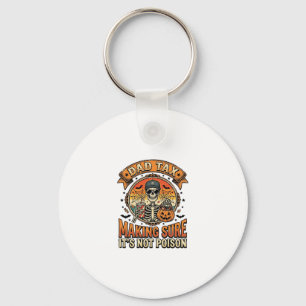 Dad Tax Funny Halloween Skeleton Candy_1 Keychain