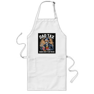 Dad Tax Making Sure It's Not Poison Skeleton Long Apron
