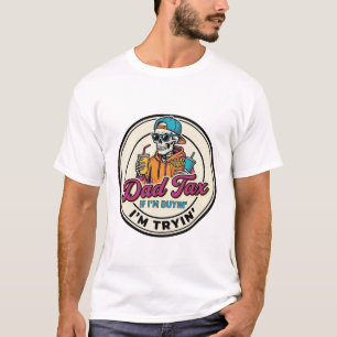 Dad Tax Skeleton Fast Food Humour Shirt Design_1