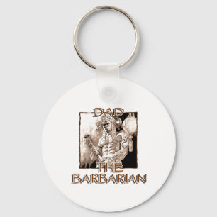 Dad the Barbarian Keychain