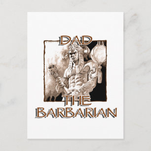 Dad the Barbarian Postcard