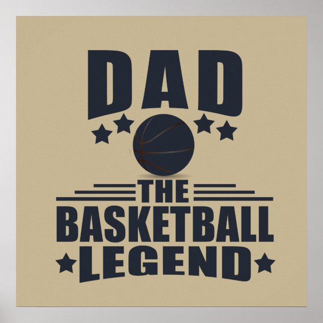 dad the basketball legend poster (Front)
