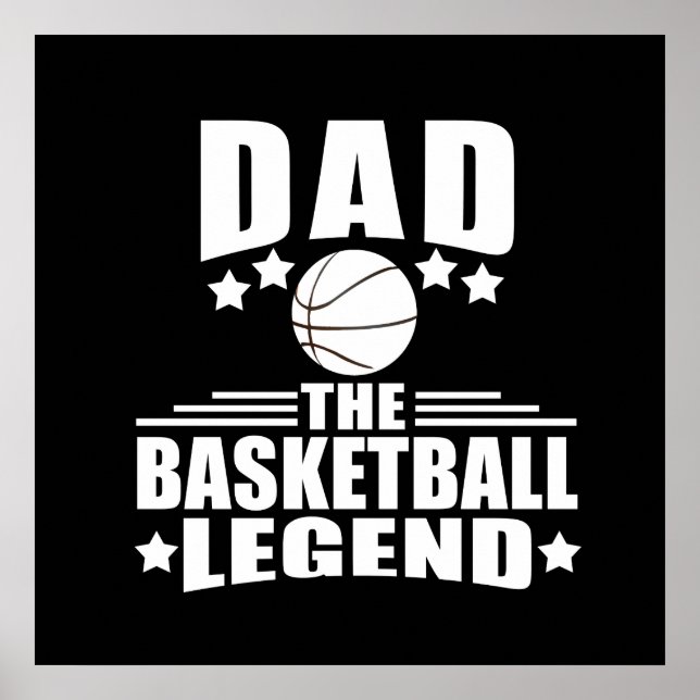 dad the basketball legend poster (Front)