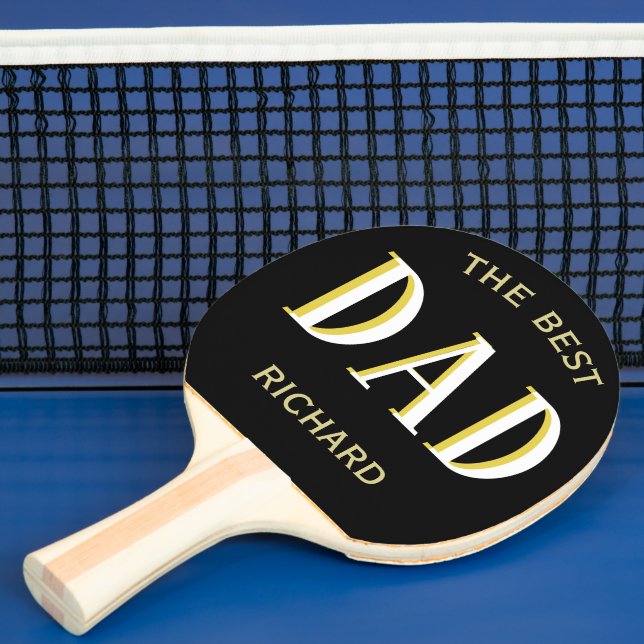 Dad the Best Personalized Ping Pong Paddle (Insitu)
