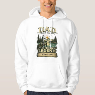 Dad The Fishing Legend Personalized Hoodie
