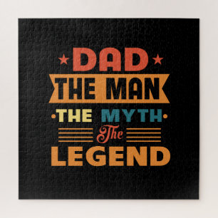 Dad The Man The Myth Jigsaw Puzzle