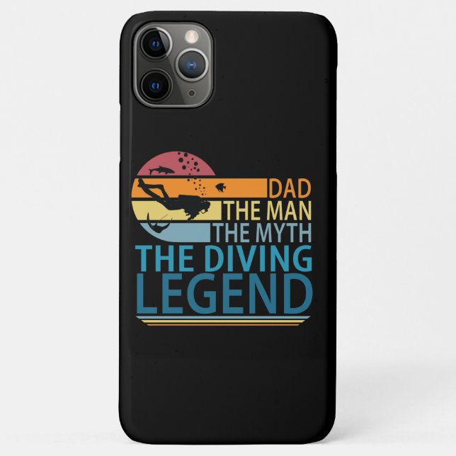 Dad The Man The Myth The Diving Legend Case-Mate iPhone Case (Back)
