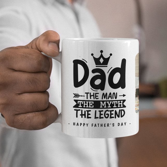 Dad The Man The Myth The Legend 2x Photo Coffee Mug (Creator Uploaded)