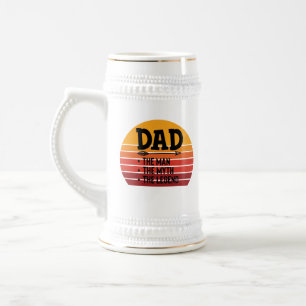 Dad The Man The Myth The Legend Beer Stein