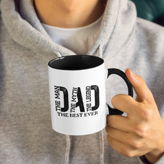 Dad The Man The Myth The Legend Custom Text Mug