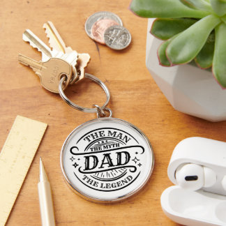 Dad - The Man, The Myth, The Legend Keychain