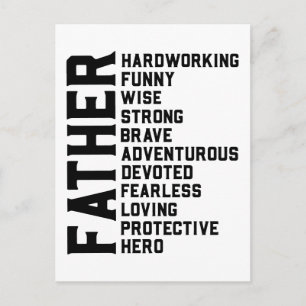 Dad the man the myth the legend pa dad men daddy holiday postcard