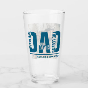 Dad The Man The Myth The Legend Personalized Glass