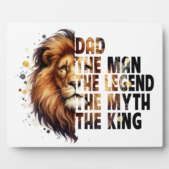 Dad: The Man, The Myth, The Legend Plaque (Front)