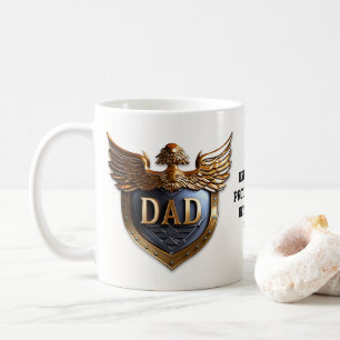 Dad, the Unwavering Protector and Hero Fathers Day Coffee Mug