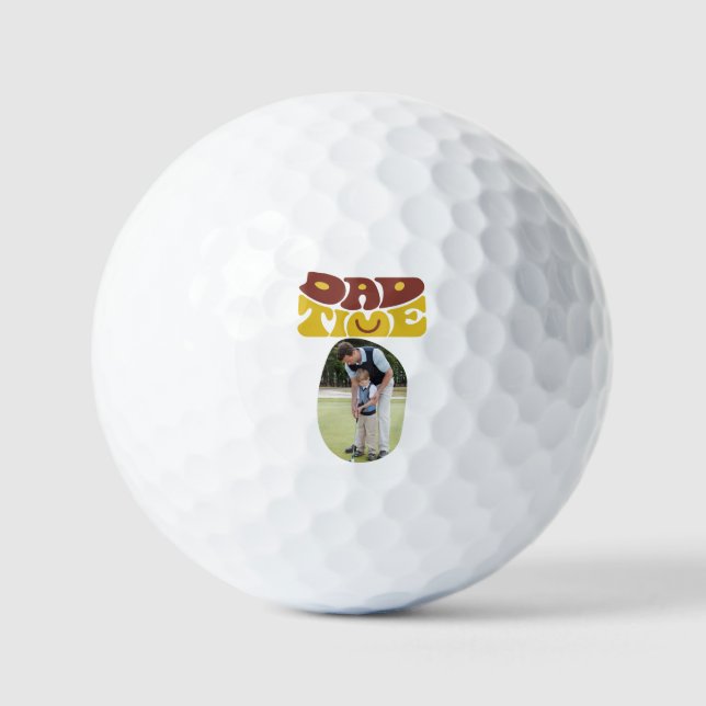 DAD TIME A TRENDY FUN DESIGN GOLF BALLS (Front)