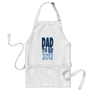 Dad to be 2012 - white footprints standard apron