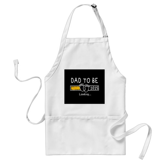 Dad To Be 2025 Dad est 2025 Daddy To Be Promoted t Standard Apron (Front)