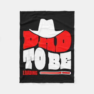 Dad To Be 2026 Dad Loading Funny New Dad Fleece Blanket
