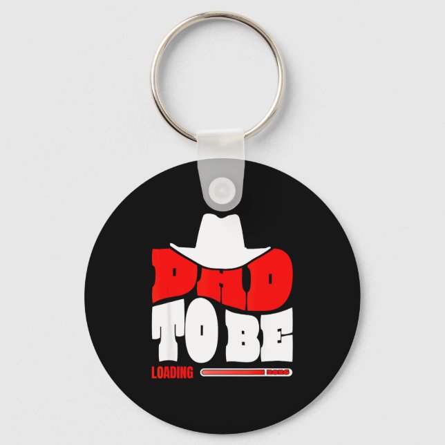 Dad To Be 2026 Dad Loading Funny New Dad  Keychain (Front)