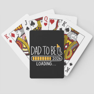 Dad To Be 2026 Promoted to Daddy New Father  Playing Cards