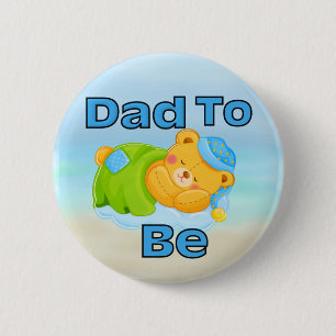 Dad to Be (Boy) 2 Inch Round Button