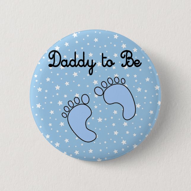 Dad to Be (Boy) 2 Inch Round Button (Front)