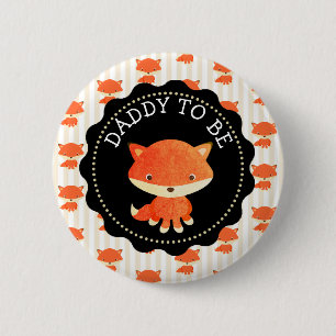 Dad To Be Button Woodlands Theme