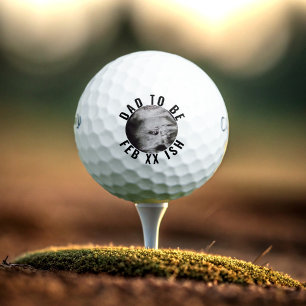 Dad to Be Custom Ultrasound Photo Golf Balls
