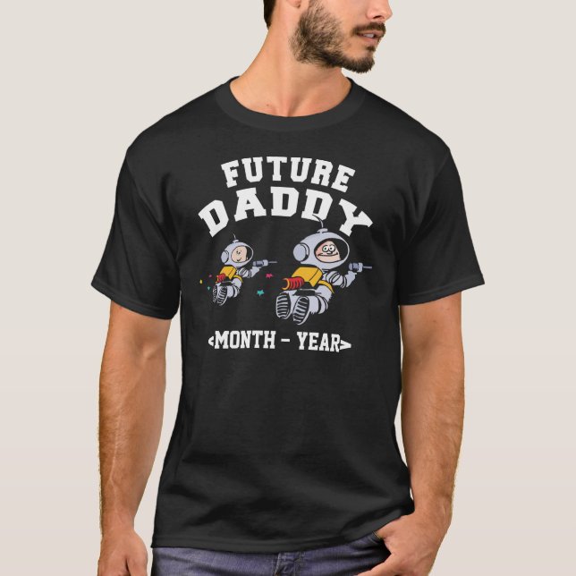 Dad To Be Expectant Father Personalized T-Shirt (Front)