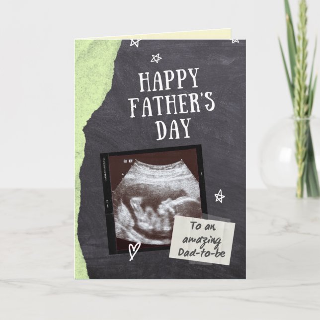 Dad-to-be Father's Day Photo Card (Front)