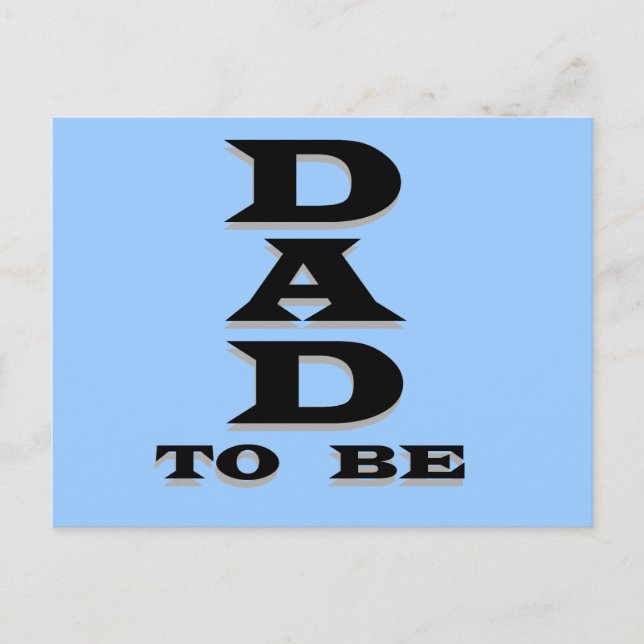 Dad to Be Tshirts and Gifts Postcard (Front)