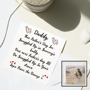 Dad-to-Be with Heartfelt Father's Day with Photo  Invitation