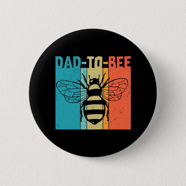Dad to bee 2 inch round button (Front)