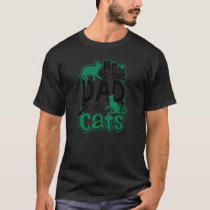 Dad To My Cats Cat Couple T-Shirt