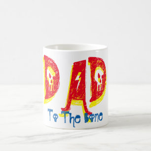 dad to the bone heavy metal rock and roll mug