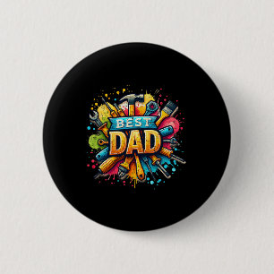 Dad Tools Craftsman Dad Daddy Father Fathers Day  2 Inch Round Button