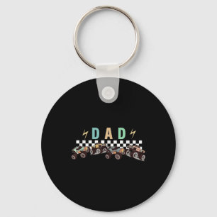 Dad Truck Dad Monster Truck Are My Jam Truck Lover Keychain