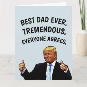 DAD TRUMP BIRTHDAY CARD