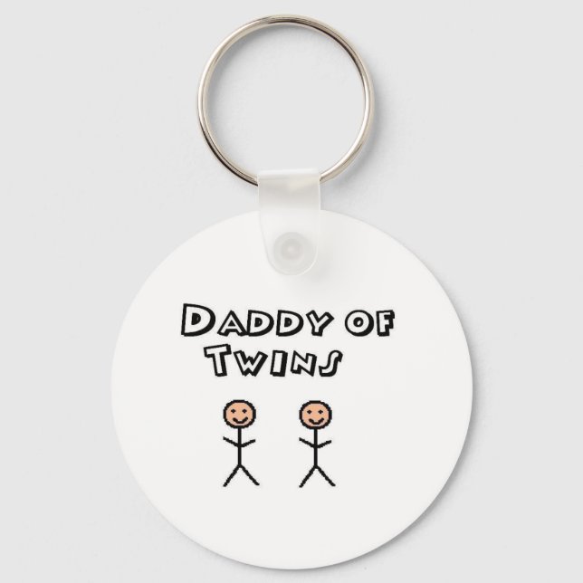 dad twins keychain (Front)