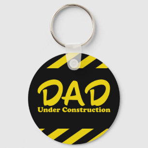 Dad Under Construction Keychain