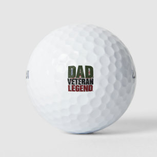 Dad Veteran Legend Golf Balls – Cool Gift for Dad