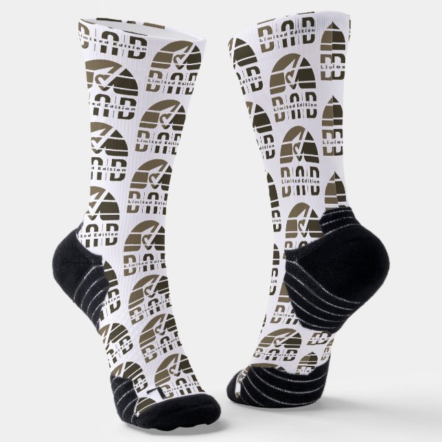 Dad Vintage & Retro: Fatherhood as Visual Emotion Socks (Angled)